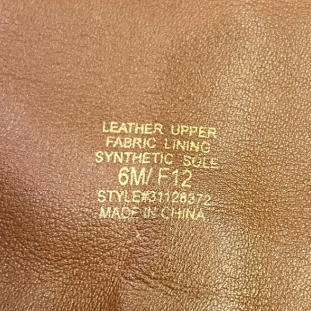 Tory Burch Brown Leather Riding Boots Logo Buckle Knee High Women Size‎ 6